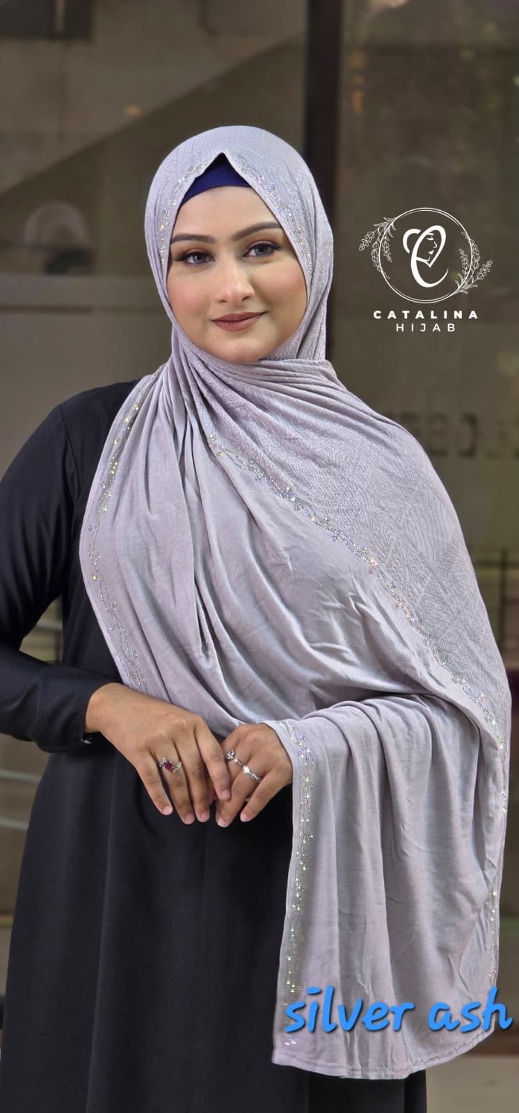 Dubai Zircon Stone Hijab