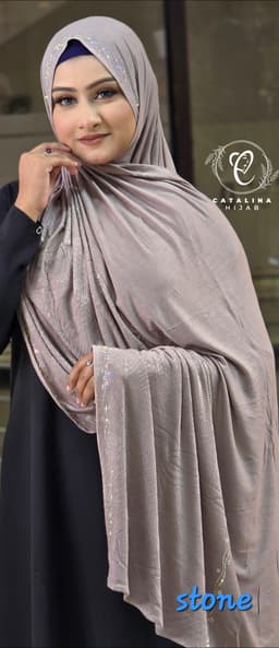 Dubai Zircon Stone Hijab