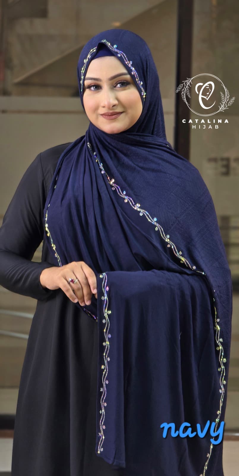 Dubai Zircon Stone Hijab