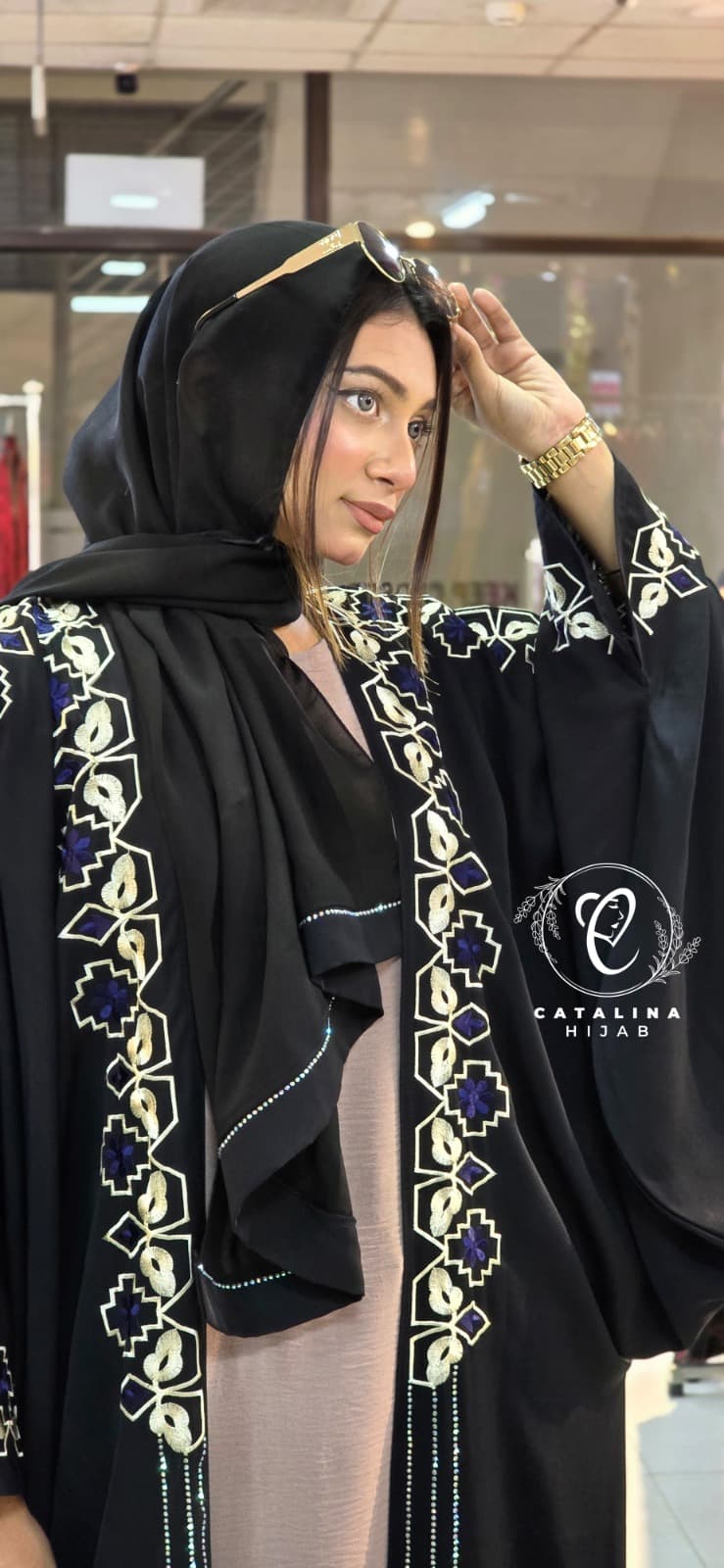 Original Embroidered Dubai Abaya