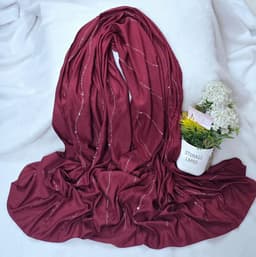 Bubbly soft stone work cotton hijab