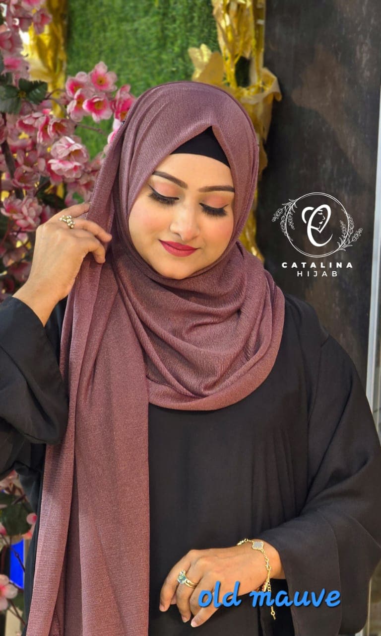 Shimery Jersey Cotton Hijab
