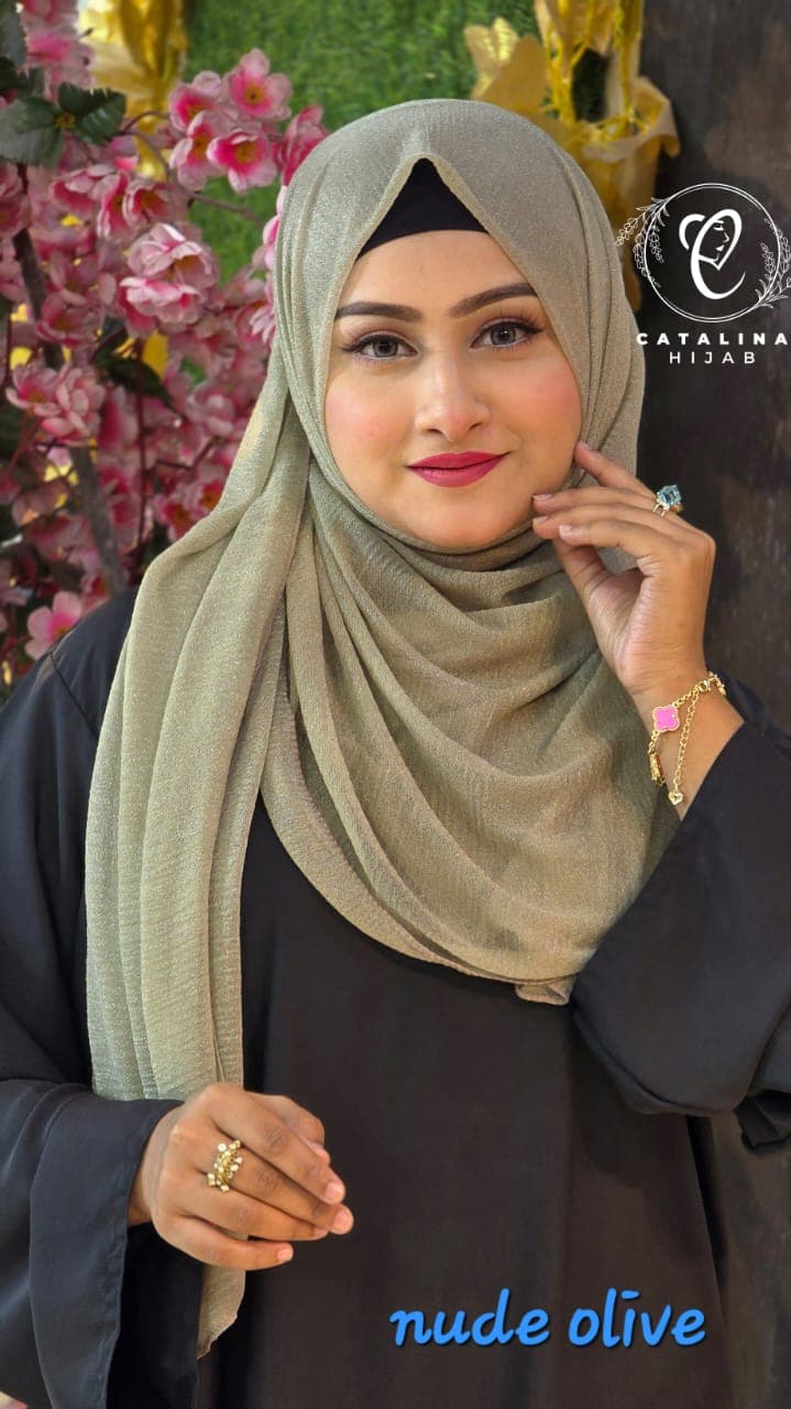 Shimery Jersey Cotton Hijab