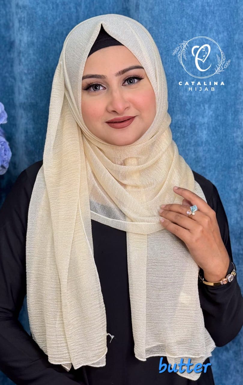 Shimery Jersey Cotton Hijab