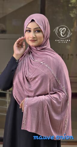 Dubai Zircon Stone Hijab